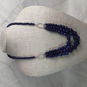 AM Lapis Lazuli Gemstone Layered Necklace
